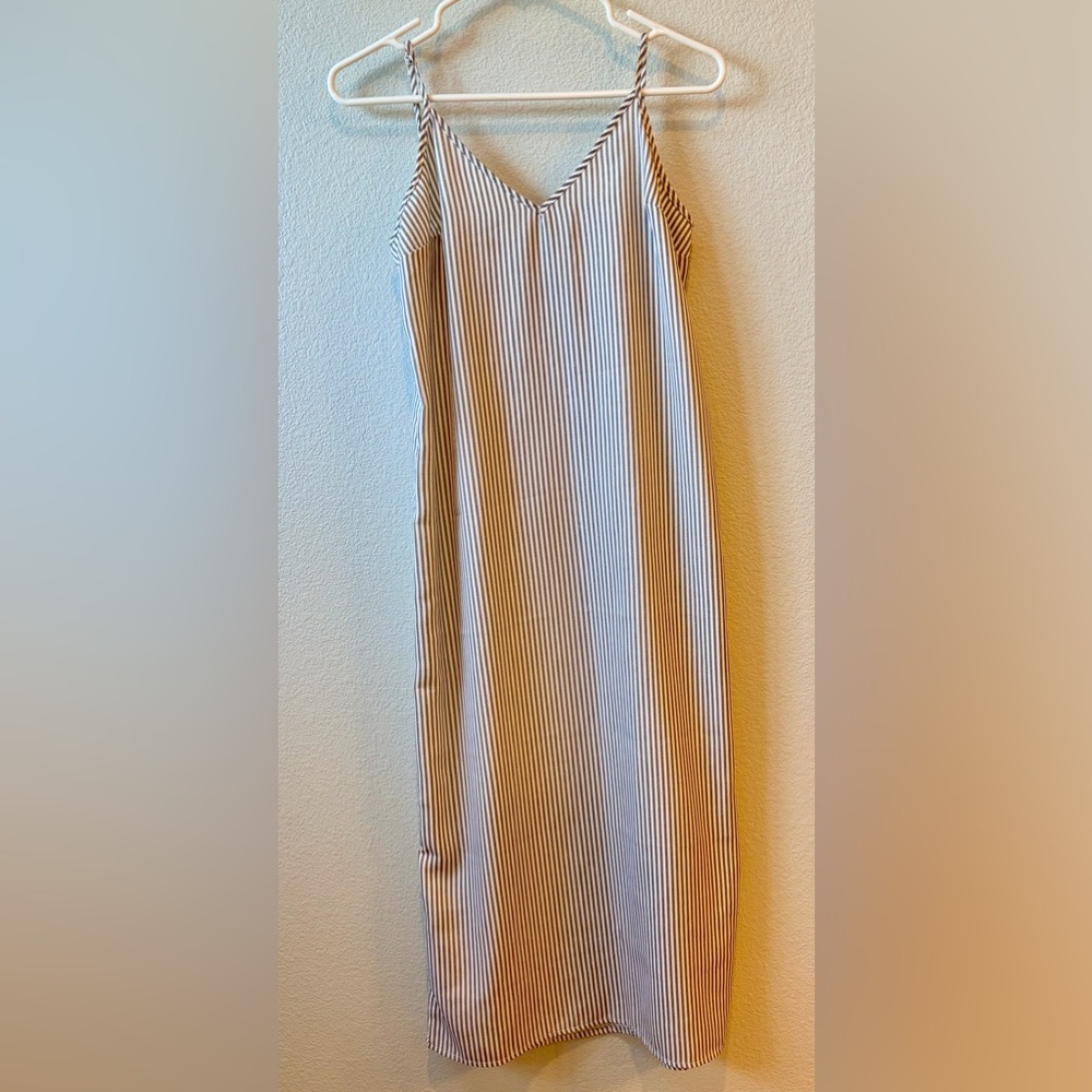 A New Day Blue and White Striped Dress